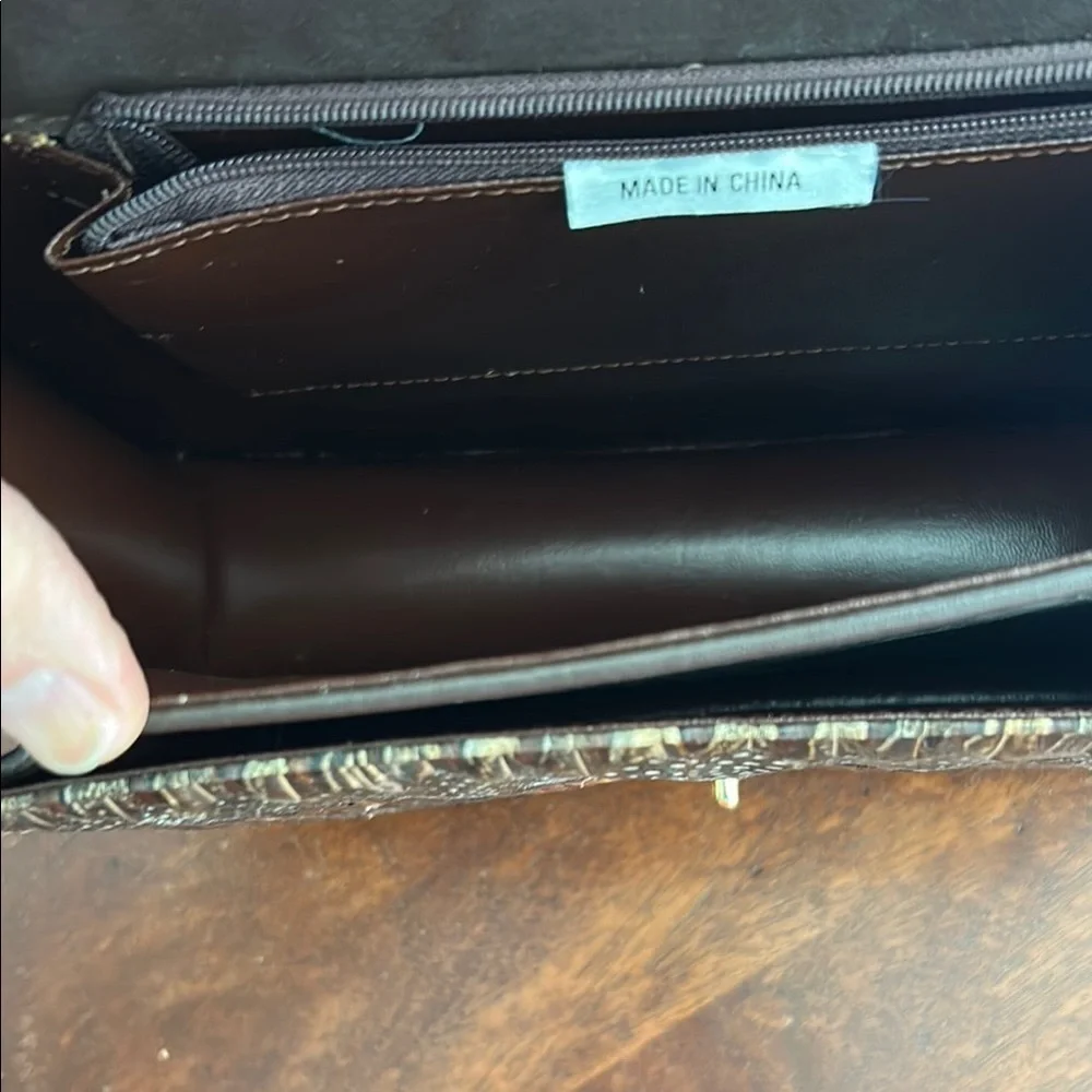 Vintage Lee Sands 1989… ( New out of plastic) Elegant Brown and Gold Women's Bag